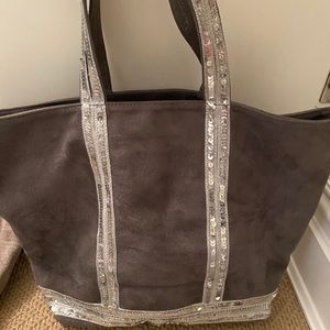Grey and silver suede Vanessa Bruno bag